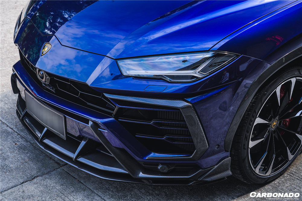 2018-2022 Lamborghini URUS TC Style Dry Carbon Fiber Front Lip Both UP and Down - Carbonado