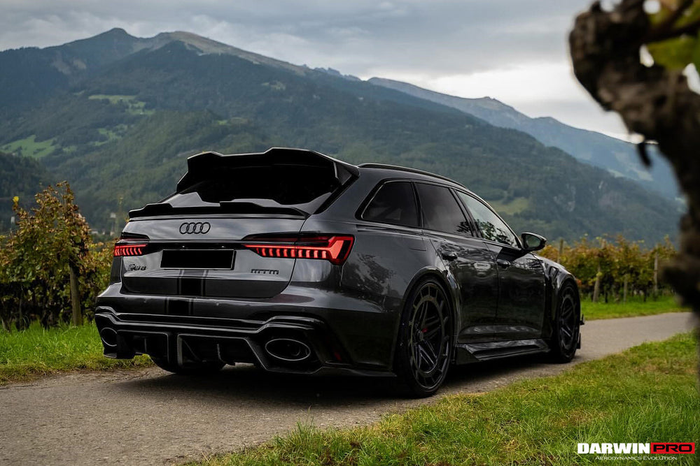 2019-2023 Audi RS6 Avant C8 IMP Performance Carbon Fiber Middle Spoiler - DarwinPRO Aerodynamics