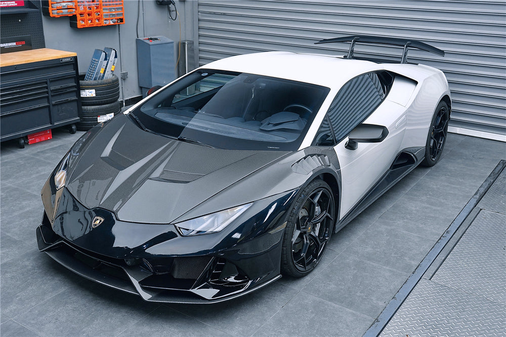 2015-2025 Lamborghini Huracan LP610 & LP580 & EVO & Tecnica VRS Style Carbon Fiber Hood