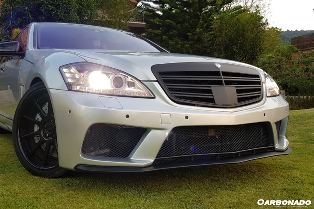 1406☆ベンツW221リアルBKカーボンピラーAMG/S65/S63 2007-2009 Mercedes Benz W221 S Class BK Style Front Bumper