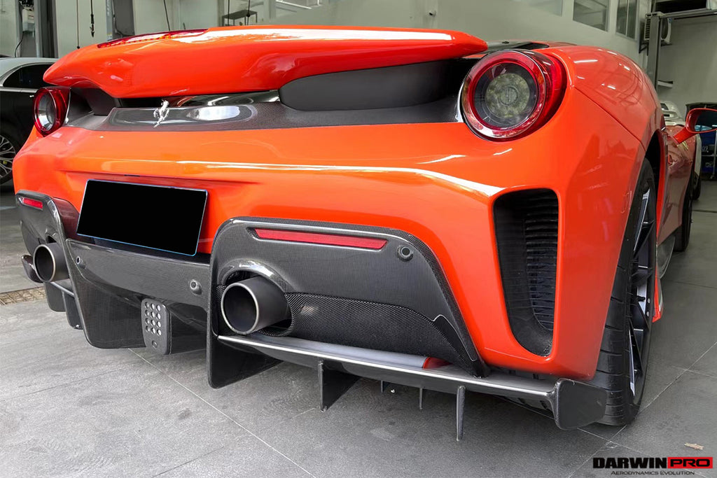 2018-2022 Ferrari 488 Pista Origenal Rear Bumper Carbon Fiber