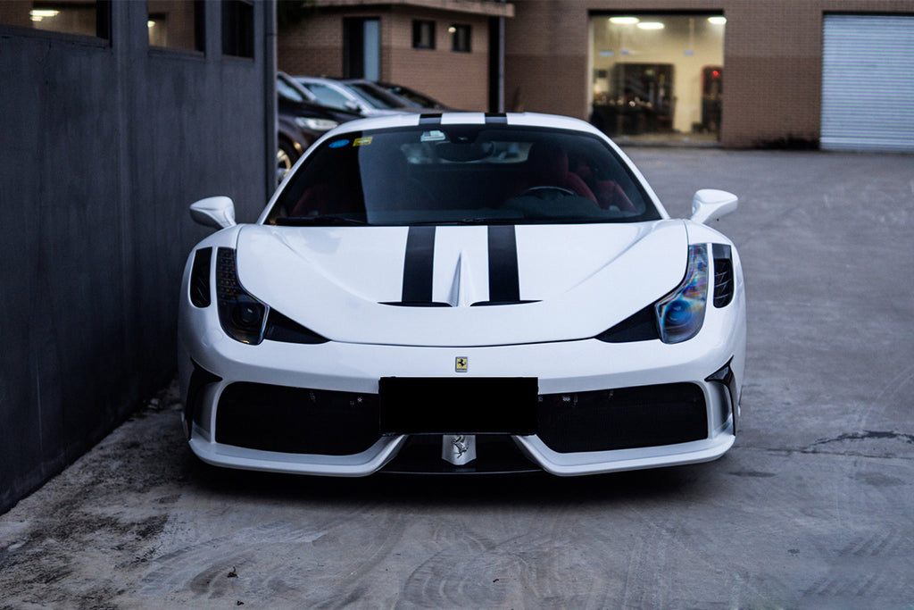 2010-2015 Ferrari 458 Italia and Spider Partial Carbon Fiber Front