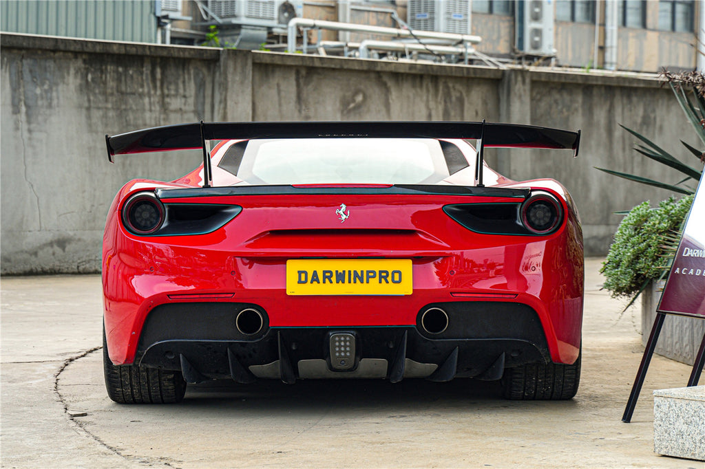 2015-2020 Ferrari 488 GTB Partial Carbon Fiber Wing With Base