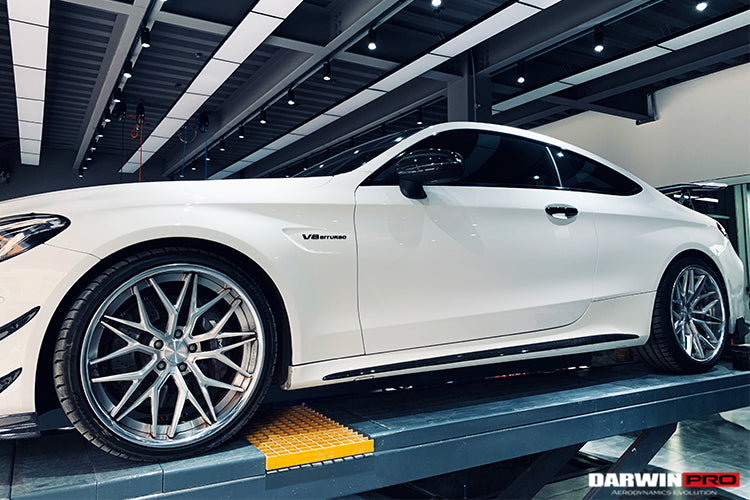 2015-2021 Mercedes Benz W205 C63 & S AMG Coupe Carbon Fiber Side