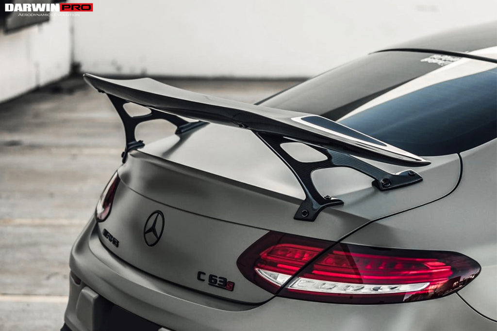 メルセデス ベンツ W205 カーボン リアバンパー テールスポイラー FDスタイル BENZ Cクラス W205/A205/C205 2ドア用 クーペみ C63S W205 ボディキットカーボンファイバーファイバーリアバンパー