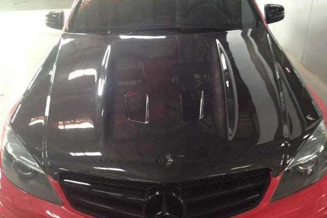 2008-2011 Mercedes Benz W204 C63 AMG BKSS Style Hood