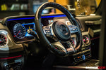  2019-2023 Mercedes Benz W464 G550 G63 AMG G-Class Dry Carbon Fiber Screen Surround Panel Replacement 