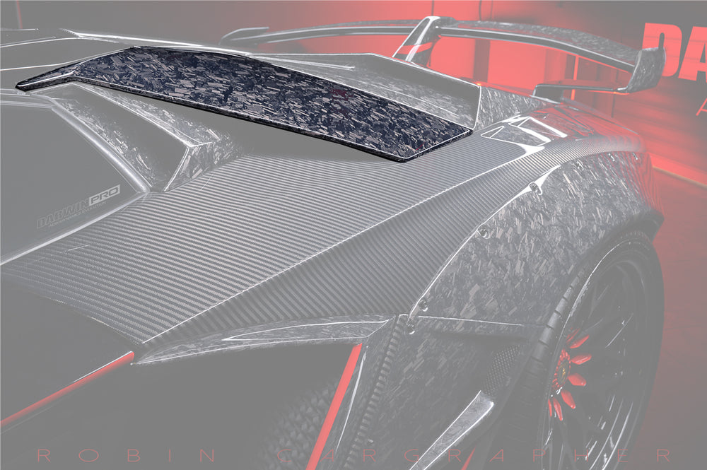 2013-2016 Lamborghini Aventador LP700 LP740 Roadster Carbon Fiber Rear Intake Panel - DarwinPRO Aerodynamics