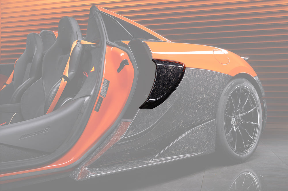 2018-2021 McLaren 600lt Carbon Fiber Quarter Panel Side Scoops