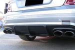  2008-2011 Mercedes Benz W204 C63 AMG AK Style Carbon Fiber Rear Lip - Carbonado 