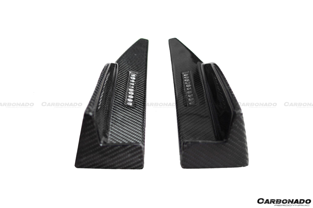 2014-2017 Ford Mustang Rsh Style Carbon Fiber Side Skirts Winglets - Carbonado