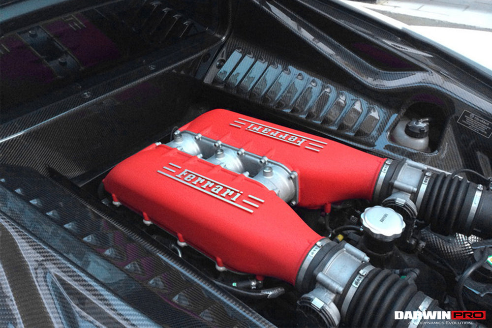 2010-2015 Ferrari 458 Coupe/Speciale Dry Carbon Fiber Inner Engine Inner Underscreen panel Replacemnt - DarwinPRO Aerodynamics