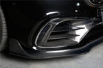  2017-2020 Mercedes Benz S63 W222 Sedan MSY Style Front Bumper Vents - Carbonado 
