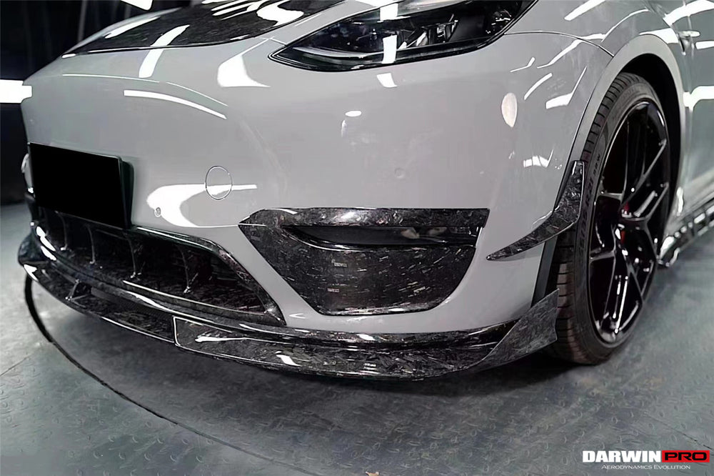 2020-2023 Tesla Model Y IMP Performance Carbon Fiber Front Bumper Grill - DarwinPRO Aerodynamics