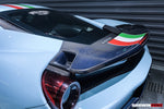  2015-2020 Ferrari 488 GTB Pista Style Rear Bumper & Wing - DarwinPRO Aerodynamics 