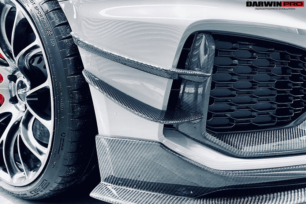 2017-2019 Audi RS4 B9 BKSS Style Front Canards - DarwinPRO Aerodynamics