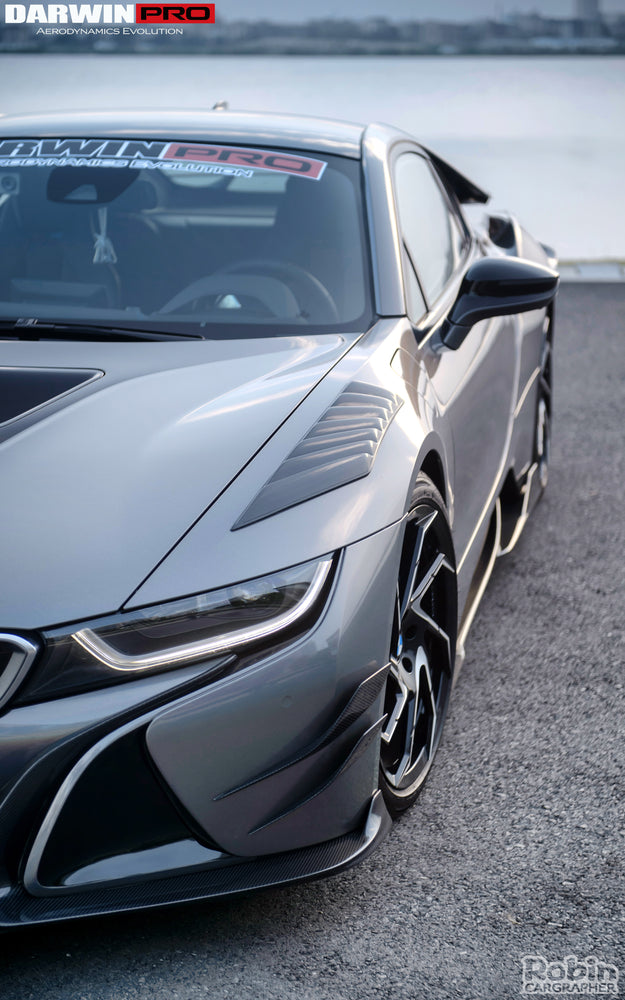 2014-2018 BMW i8 BZK Carbon Fiber Front Canards - DarwinPRO Aerodynamics