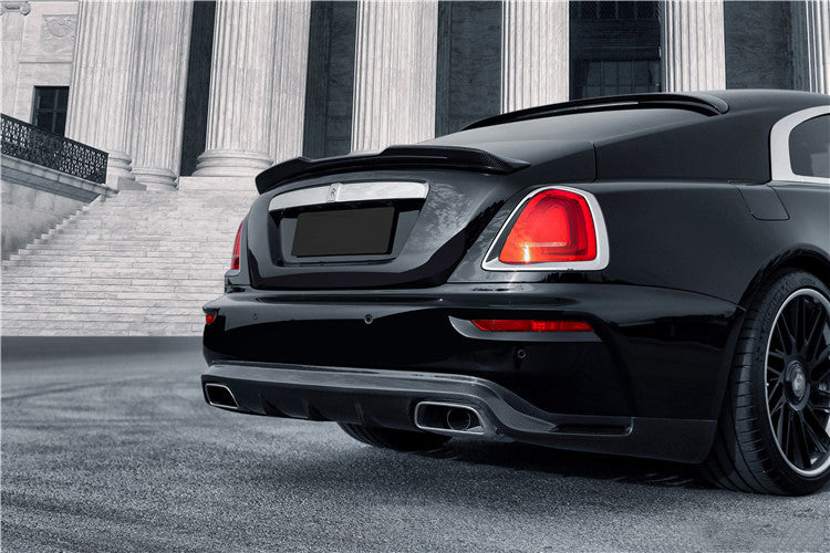 2016-2020 Rolls-Royce Wraith BKSS Style Carbon Fiber Trunk Spoiler