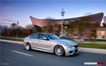  2011-2019 BMW 3 Series F30/F35 M-Tech GV Style Carbon Fiber Front Lip W/Caps - DarwinPRO Aerodynamics 