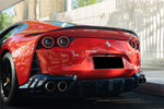  2018-UP Ferrari 812 Superfast MSY Style Rear Diffuser with Light - Carbonado 