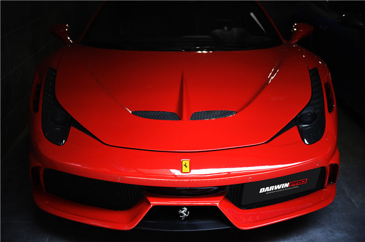 2010-2015 Ferrari 458 Coupe/Spyder Speciale Style Front Bumper - DarwinPRO Aerodynamics