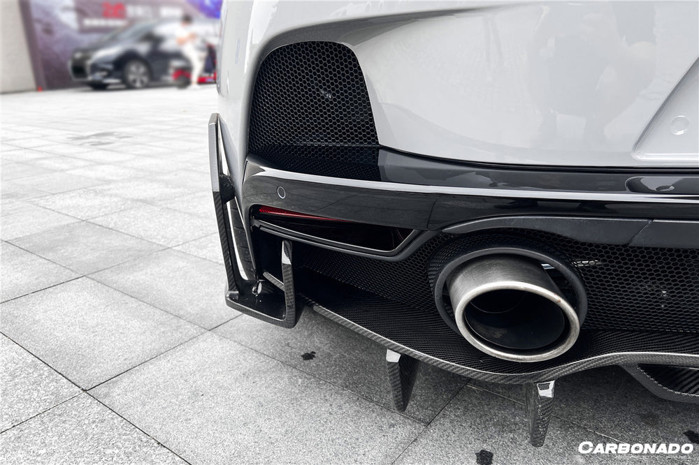 2020-2023 McLaren GT WP Style DRY Carbon Fiber Rear Diffuser Lip - Carbonado