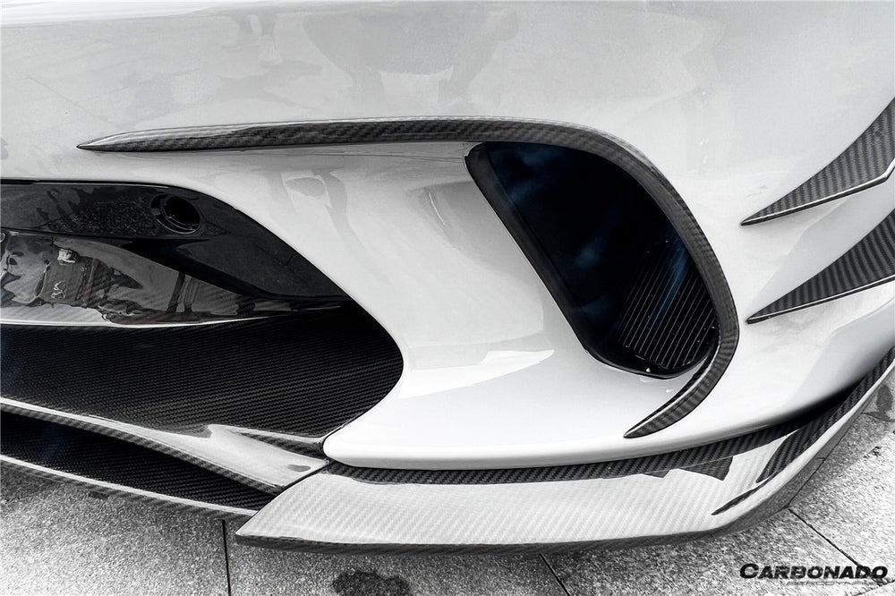 2020-2023 McLaren GT WP Style DRY Carbon Fiber Front Bumper Air Vents - Carbonado