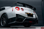  2012-2022 Nissan GTR R35 DBA/EBA NSM Style Carbon Fiber Rear Diffuser w/ LED Light - DarwinPRO Aerodynamics 