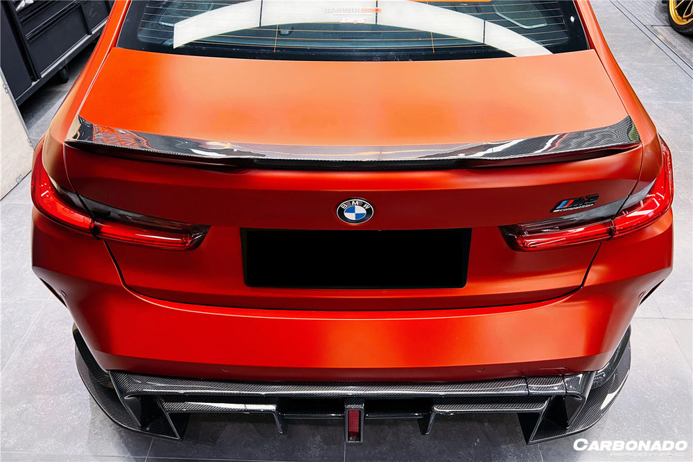 2021-UP BMW M3 G80 G20 VRS Style Carbon Fiber Trunk Spoiler - Carbonado