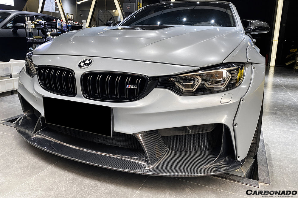 2014-2020 BMW M3 F80 & M4 F82 D3 Style Front Bumper - Carbonado
