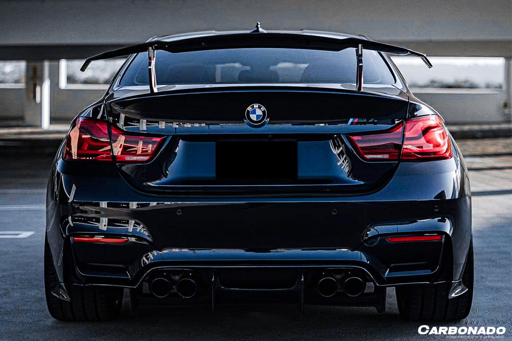 2014-2020 BMW M3 F80 & M4 F82 SM Style Carbon Fiber Rear Diffuser - Carbonado