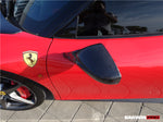  2010-2015 Ferrari 458 Coupe/Spyder/Speciale Dry Carbon Fiber Mirror Housing Repalcement - DarwinPRO Aerodynamics 