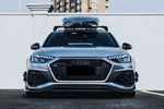  2020-2024 Audi RS4 B9.5 BKSS Style Carbon Fiber Front Lip 