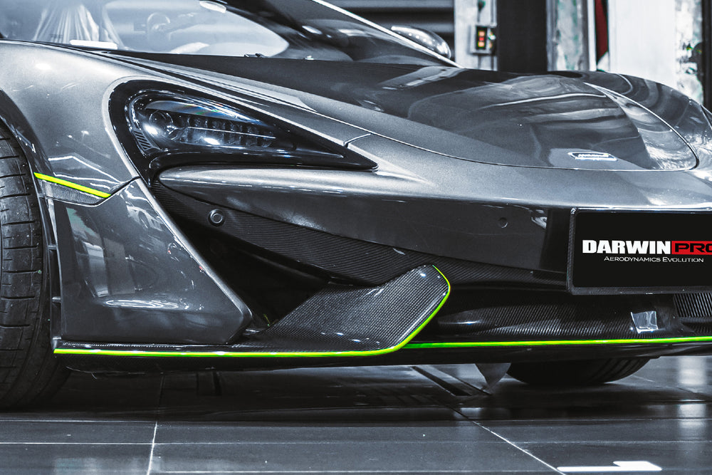 2015-2020 McLaren 540c/570s Front Bumper Side Splitter - DarwinPRO Aerodynamics