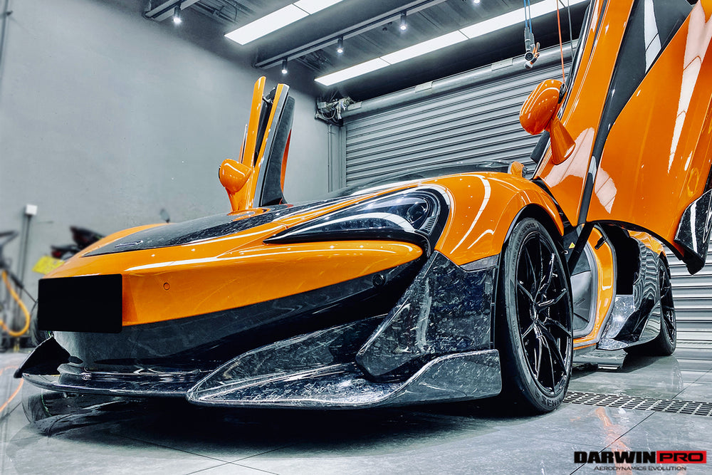 2018-2021 McLaren 600lt Carbon Fiber Front Bumper Side Splitter - DarwinPRO Aerodynamics