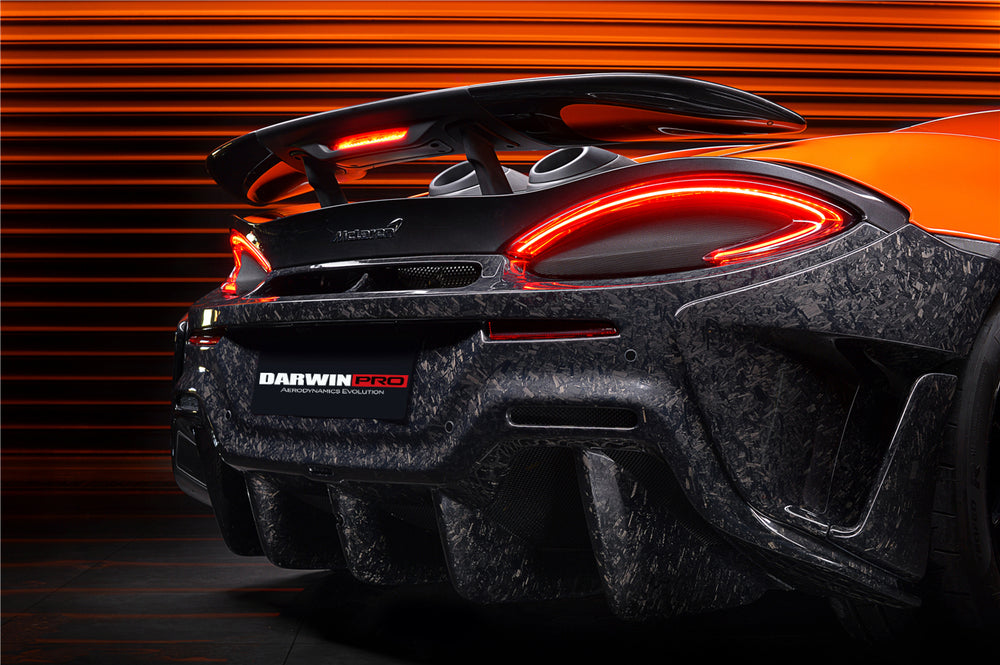 2018-2021 McLaren 600lt Carbon Fiber Rear Bumper - DarwinPRO Aerodynamics