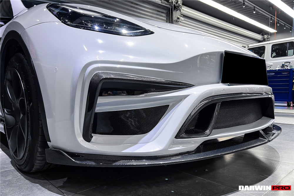 2020-2022 Tesla Model Y IMP Performance Carbon Fiber Front Bumper - DarwinPRO Aerodynamics
