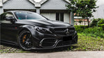  2015-2021 Mercedes Benz W205 C63 C63S AMG Coupe IMP Performance Partial Carbon Fiber Front Bumper With Grill & Canards - DarwinPRO Aerodynamics 