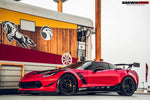  2013-2019 Corvette C7 Z51 Z06 Grandsport Carbon Fiber Front Lip with Caps - DarwinPRO Aerodynamics 
