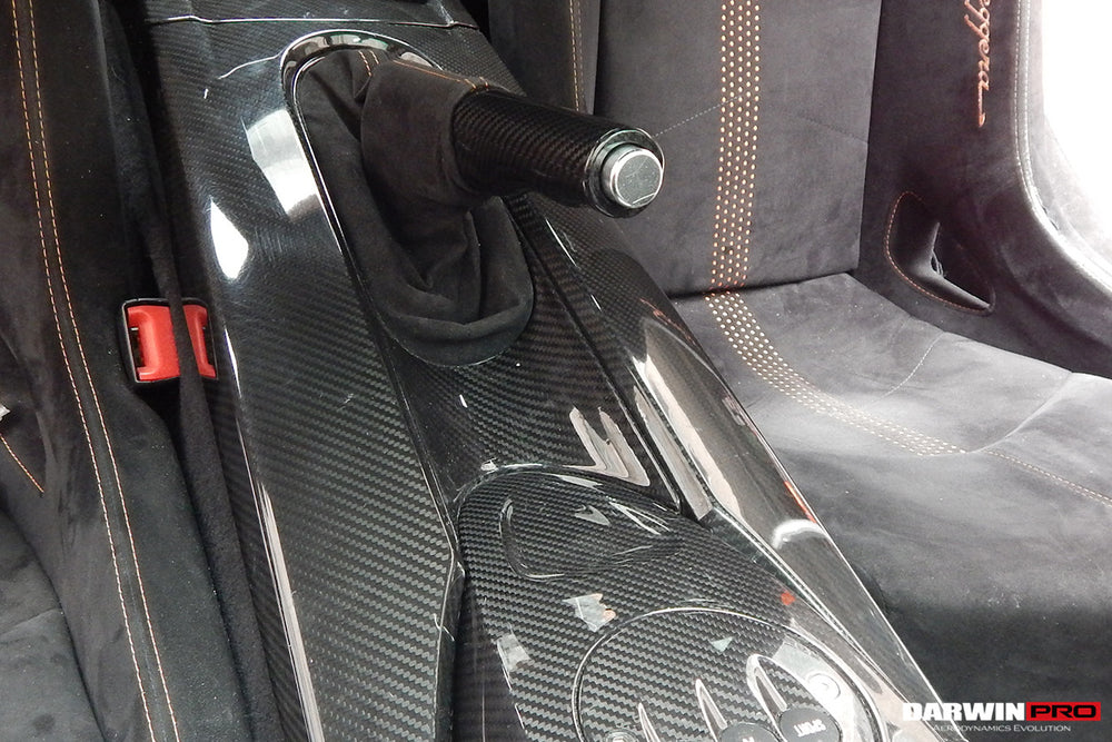 2004-2014 Lamborghini Gallardo OEM Style Carbon Fiber Hnadbrake Surround - DarwinPRO Aerodynamics