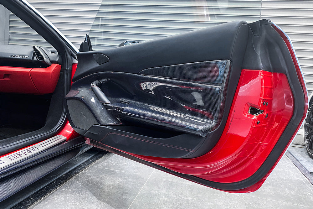 2015-2020 Ferrari 488 GTB & Spyder Carbon Fiber Door Panel Interior