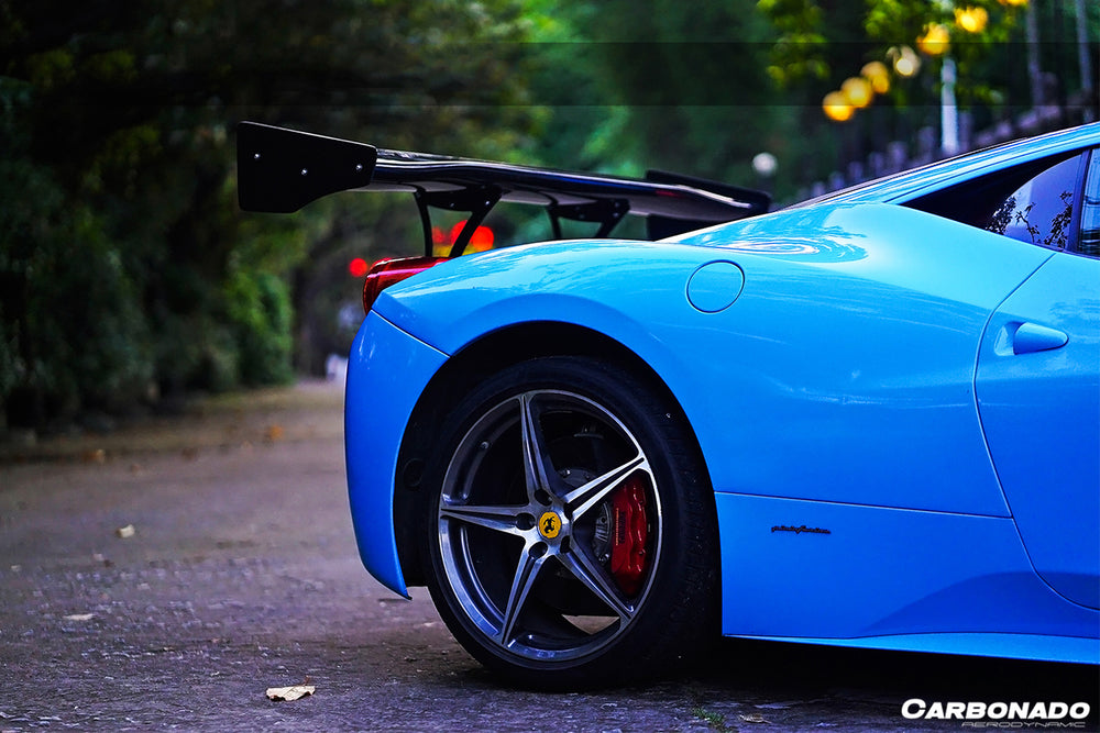 2010-2015 Ferrari 458 Coupe/Spider SR Style Trunk Spoiler - Carbonado