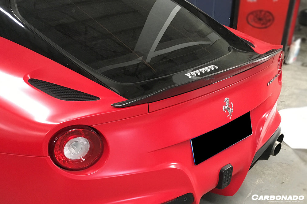 2012-2017 Ferrari F12 Berlinetta DC Style  Carbon Fiber Trunk Spoiler - Carbonado
