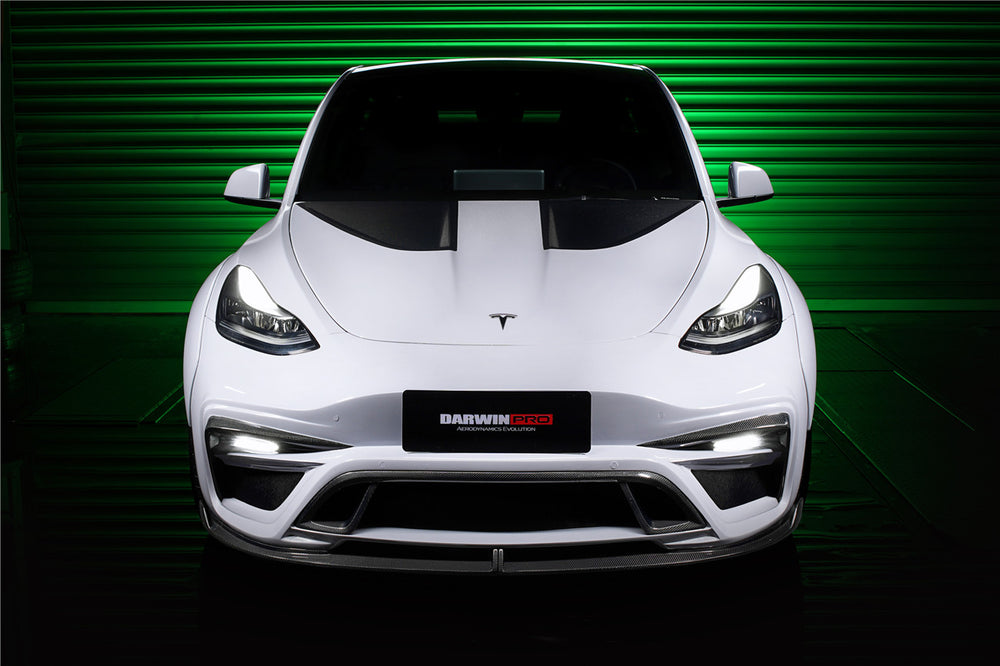 2020-2023 Tesla Model Y IMP Performance Carbon Fiber Front Bumper - DarwinPRO Aerodynamics