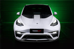  2020-2023 Tesla Model Y IMP Performance Carbon Fiber Front Bumper - DarwinPRO Aerodynamics 