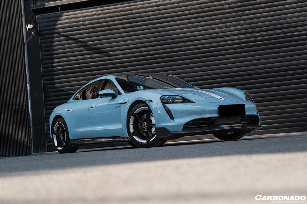 2019-2022 Porsche Taycan & 4 & 4S & GTS & TURBO OD Style Front Lip - Carbonado
