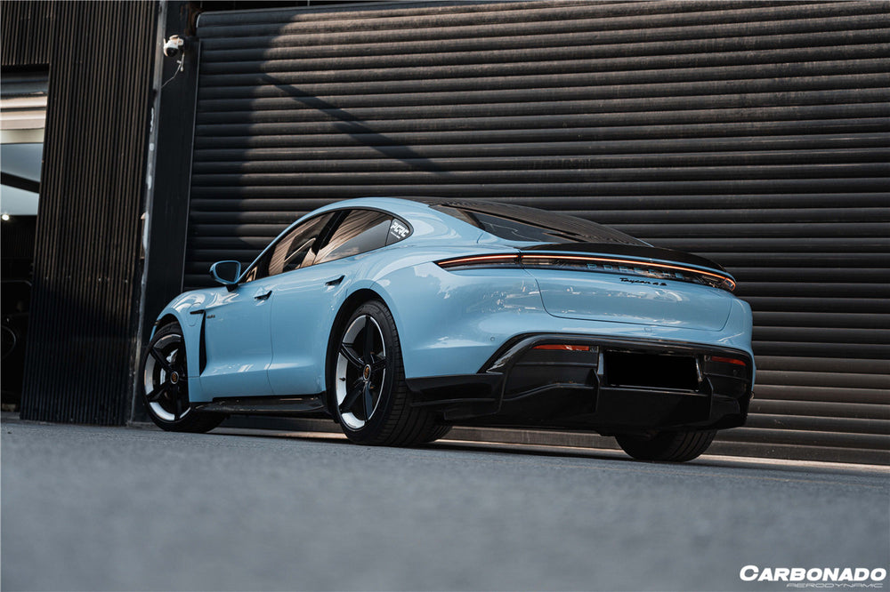 2019-2022 Porsche Taycan & 4 & 4S & GTS & TURBO OD Style Rear Diffuser - Carbonado