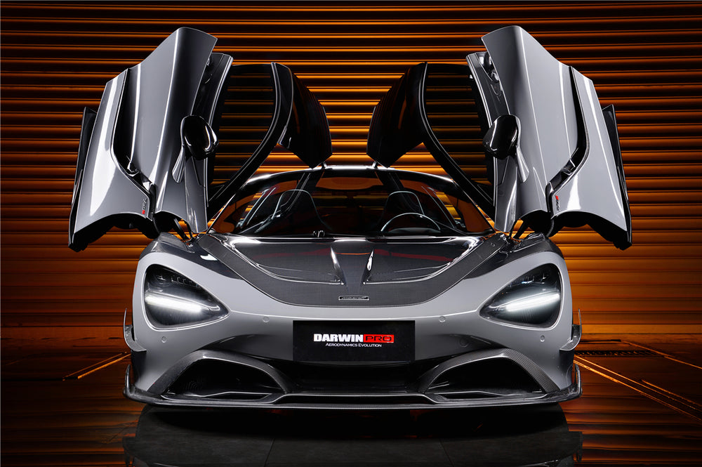 2017-2021 McLaren 720s Se²NWB Style Carbon Fiber Front Lip - DarwinPRO Aerodynamics
