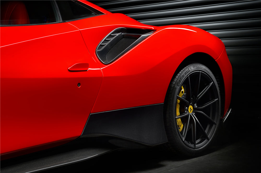 2015-2020 Ferrari 488 GTB & Spyder Pista Style Quarter Panel Side Scoops
