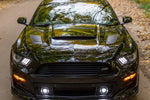  2014-2017 Ford Mustang Rsh Style Carbon Fiber Heat Extractors Hood Scoops - Carbonado 